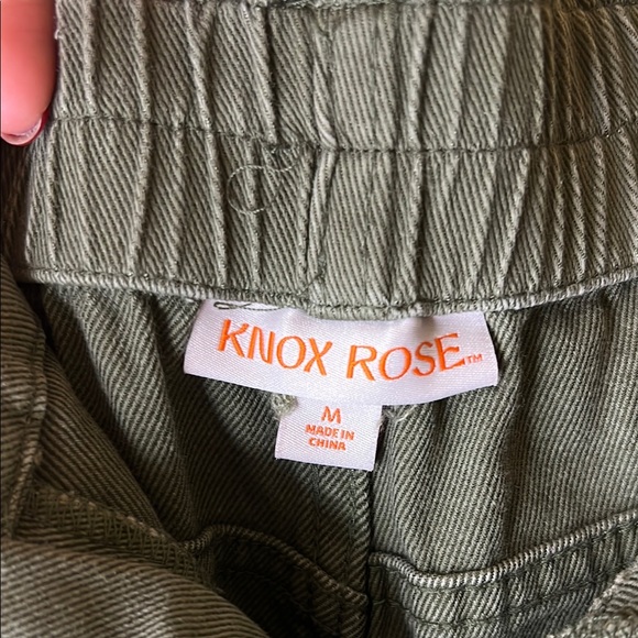 Knox Rose Target Olive Green High-Waisted Pants - Picture 7 of 7